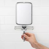OXO Good Grips Fogless Shower Mirror, Chrome, 6.8" Length x 2.5" Width x 10" Height