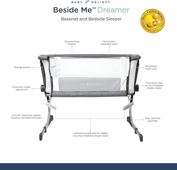 Baby Delight Beside Me Dreamer Bedside Sleeper 6Position