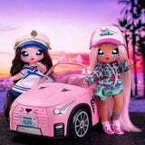 Na! Na! Na! Surprise Soft Plush Convertible Doll Kitty Car, Pink