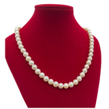 Pearl Necklace with 925 Silver Clasp
