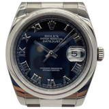 Rolex Datejust 116200 36mm Automatic Black Dial Watch