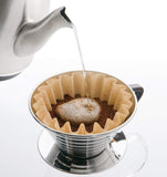 Kalita Stainless Steel Wave 155 Coffee Dripper Size Silver
