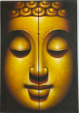 Buddha Face Oil Painting on Canvas