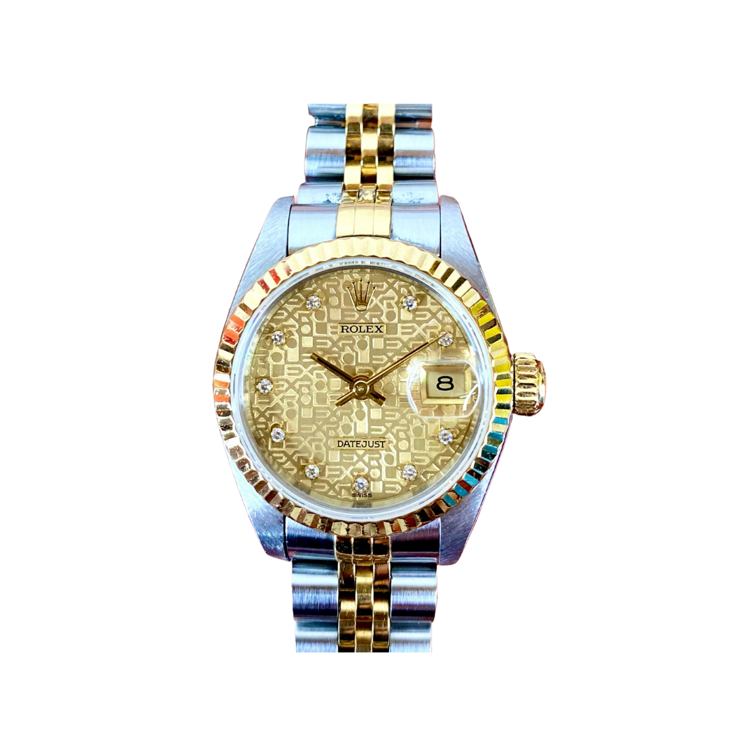 Rolex Men 16013 And Rolex Lady 69173 Half Gold Automatic Watch Bundle Deal