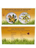 2014 Native Orchid Of Singapore Coin Set