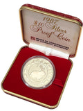 Zodiac Rabbit 1987 $10 Silver Proof Coin