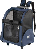 Ferplast 3way Pet Carrying Trolley Bag Blue 32x28x51cm
