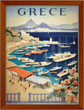 Poster Hub Greece Vintage Travel Art Decor