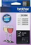Brother LC263BK Original Ink Cartridge Compatible with DCP MFC Series 550 pages Black