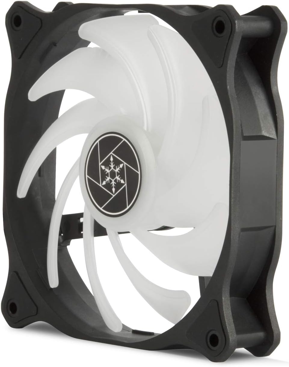 SilverStone Technology AB120RARGB Air Blazer 120mm Addressable RGB Radiator And Heatsink Case Fan