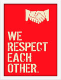 Poster Hub Respect Team Work Art Decor
