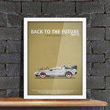 Poster Hub Famous Cars Back To Future 3 Art Decor