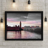 Poster Hub Britain Thames River BW Color Splash Art Decor