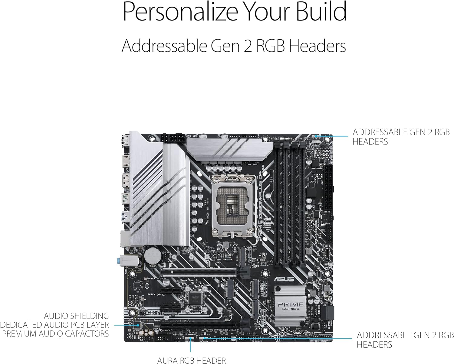ASUS Prime Z690M Plus D4 LGA 1700 Intel 12th Gen MicroATX Motherboard