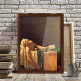 Poster Hub The Death of Marat by Jacques-Louis David Famous Painting Art Decor