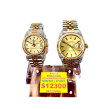 Rolex Men 16013 And Rolex Midsize 68273 Half Gold Automatic Watch Bundle Deal