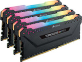 CORSAIR VENGEANCE RGB PRO 32GB 4x8GB DDR4 2666MHz C16 LED Desktop Memory Black