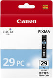 Canon PGI29PC Original Cyan Photo Standard Yield Ink Cartridge Works With PRO1 4876B003AA