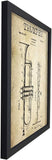 Poster Hub Music Instrument Trumpet Vintage Patent Art Decor