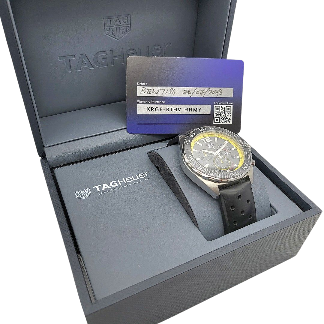 TAG HEUER Formula 1 CAZ101AC Quartz Chronograph Watch 43mm
