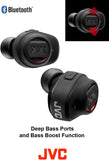 JVC XX True Wireless Earbuds Bluetooth Connectivity Extreme Deep Bass Ports Tough Housing Protection and Durable Body Bass Boost Voice Assistant Compatible Up to 3+9 Hours Battery Life HAXC70BTR