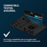 Crucial RAM 64GB Kit 2x32GB DDR5 4800MHz CL40 Desktop Memory CT2K32G48C40U5 Black