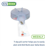 Ezy Dose Weekly (7-Day) Pill Organizer, Vitamin and Medicine System, Includes Sorter, Sealer, Batteries, and 200 Easy-Tear Pill Pouches