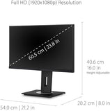 ViewSonic VG2455 24" IPS Full HD Type C Docking Monitor