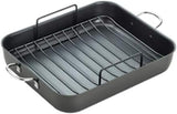 T-fal Ultimate Hard Anodized Nonstick Roasting Pan 16 Inchx13 Inch Roaster Pan, Pots and Pans, Cookware Black