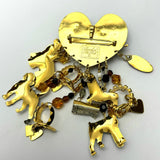 Lunch At The Ritz Dog Brooch/Pendant Rare Vintage Collection