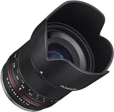 Rokinon RK21M-FX 21mm F1.4 ED AS UMC High Speed Wide Angle Lens for Fuji (Black)