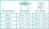 MUtable Children Multi Activity Play Table (1-8yo), White