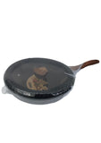 Frying pan with Lid and Wood Handle 28CM