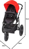 Baby Trend Manta Snap Gear Jogger Stroller Lava