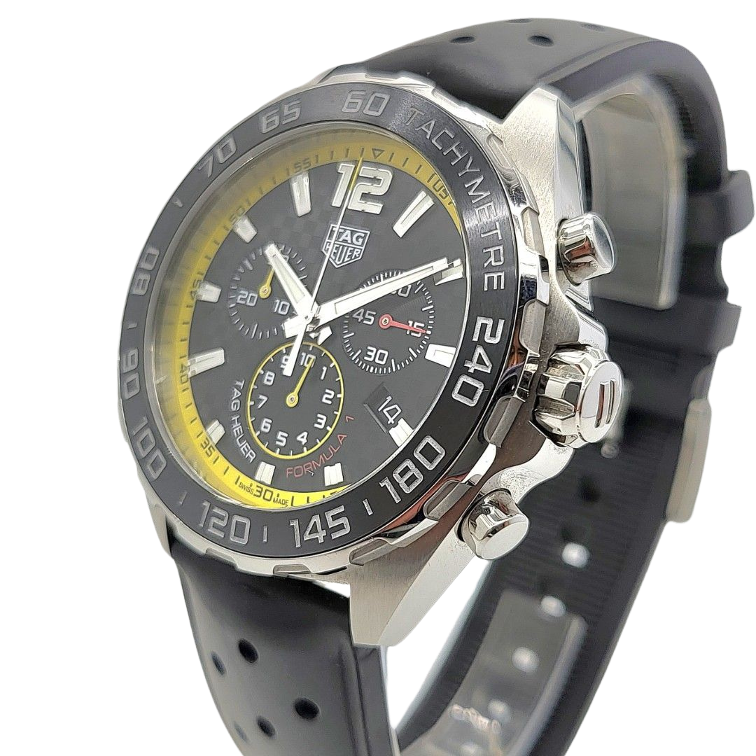 TAG HEUER Formula 1 CAZ101AC Quartz Chronograph Watch 43mm
