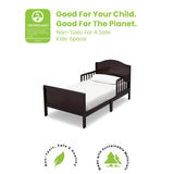 Delta Children Bennett Wood Toddler Bed - Greenguard Gold Certified, Dark Chocolate