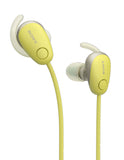 Sony WI-SP600N EXTRA BASS™ Bluetooth Wireless In-Ear Sports Headphones with Active Noise Cancellation, IPX4 Resistance, Up to 6 Hours Battery Life, Voice Assistant Compatible - Yellow