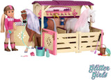 Glitter Girls – Horse Stable Playset – Play Set For 14-Inch Dolls & Toy Horses – Horse Barn & Accessories – Play Food, Grooming Tools – 3 Years
