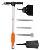 WEN 61635 5-in-1 Pneumatic Multi-Function Tool with Scraper, Shovel, and Chisel Attachments