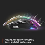 SteelSeries Aerox 5 Wireless - Lightweight Wireless Gaming Mouse - 18000 CPI - TrueMove Air Optical Sensor - Ultra-Lightweight Water Resistant Design – 180+ Hour Battery Life, Onyx (62406)-JE
