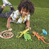 Learning Resources LER0838 Jumbo Reptiles and Amphibians,5Piece,Multi-color