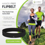 FlipBelt Running Belt for Phones, Storage Running Waist Pack, USA Company