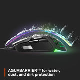 SteelSeries Aerox 5 Wireless - Lightweight Wireless Gaming Mouse - 18000 CPI - TrueMove Air Optical Sensor - Ultra-Lightweight Water Resistant Design – 180+ Hour Battery Life, Onyx