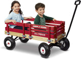 Radio Flyer All-Terrain Cargo Wagon for Kids, Garden and Cargo, Red
