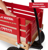 Radio Flyer All-Terrain Cargo Wagon for Kids, Garden and Cargo, Red