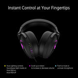 ASUS ROG Delta S Gaming Headset with USB-C | Ai Powered Noise-Canceling Microphone JE| Over-Ear Headphones for PC, Mac, Nintendo Switch, and Sony Playstation | Ergonomic Design, Black,One Size