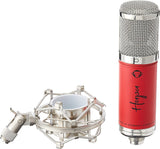 Monkey Banana Hapa Condenser USB Microphone with Shock Mount, Red