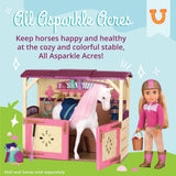 Glitter Girls – Horse Stable Playset – Play Set For 14-Inch Dolls & Toy Horses – Horse Barn & Accessories – Play Food, Grooming Tools – 3 Years