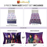 Franco Kids Bedding Super Soft Sheet Set, Twin, Disney Descendants 3