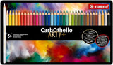 STABILO 1436-6 Carbothello Chalk-Pastel Coloured Pencils, Multicoloured,36 Color Set